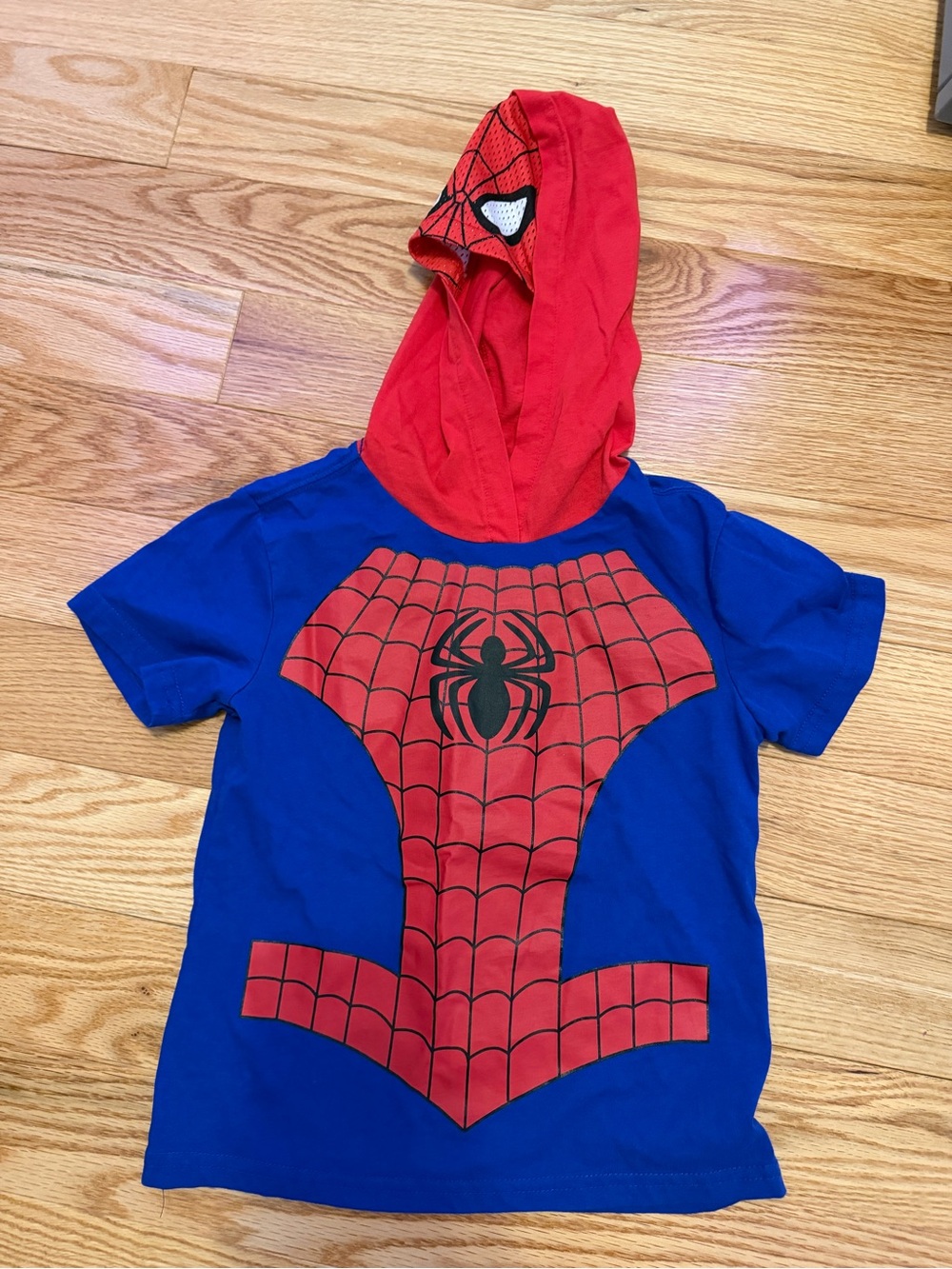 Marvel Blue and Red Spider-Man Hooded Tee